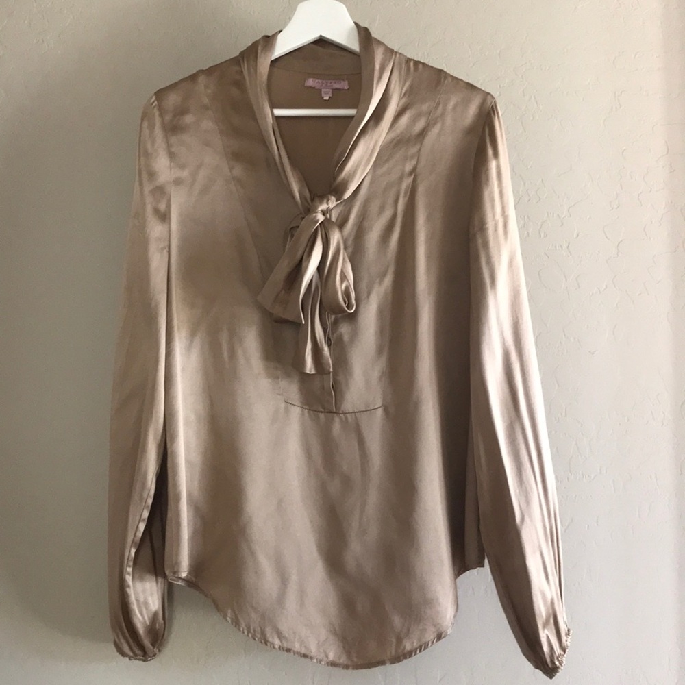 CALYPSO st Barth silk blouse in size medium